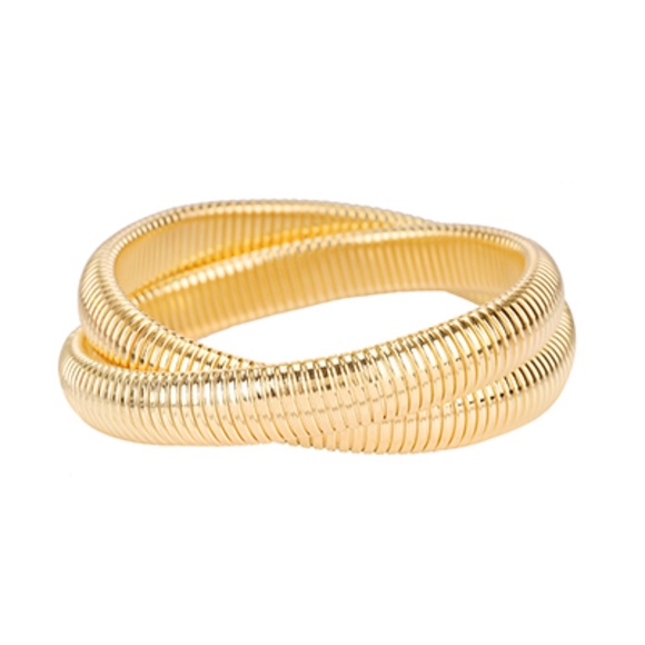 2 Row Herringbone Twisted Bracelet - Picture 1 of 2